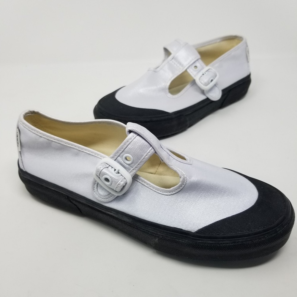 VANS Style 93 Coated Canvas True White Mary Jane Sneakers Shoes Women's Size 7.5
